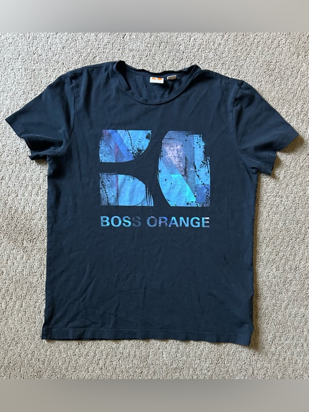 Boss Orange Shirt Women’s L Black Logo  Graphic Art